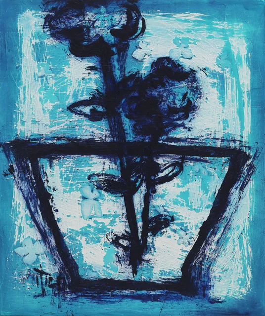 wild flower,판넬위아크릴,분채 46x65cm.JPG